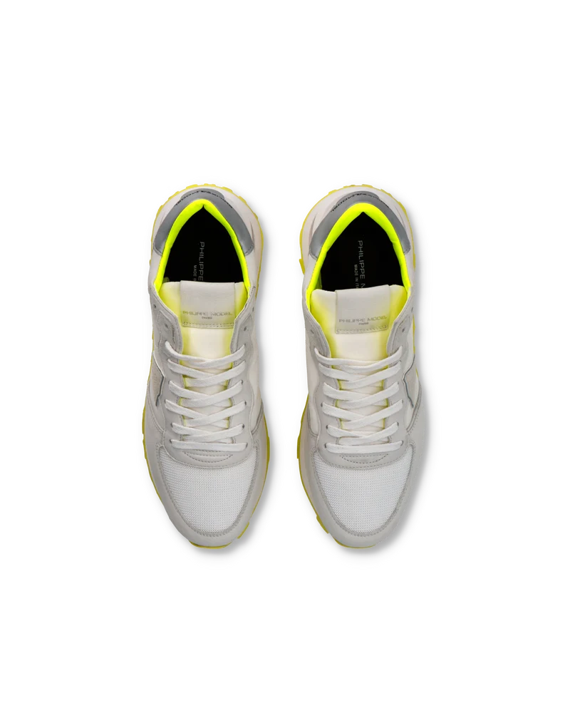 Sneakers Tropez Haute Running Men, White Yellow