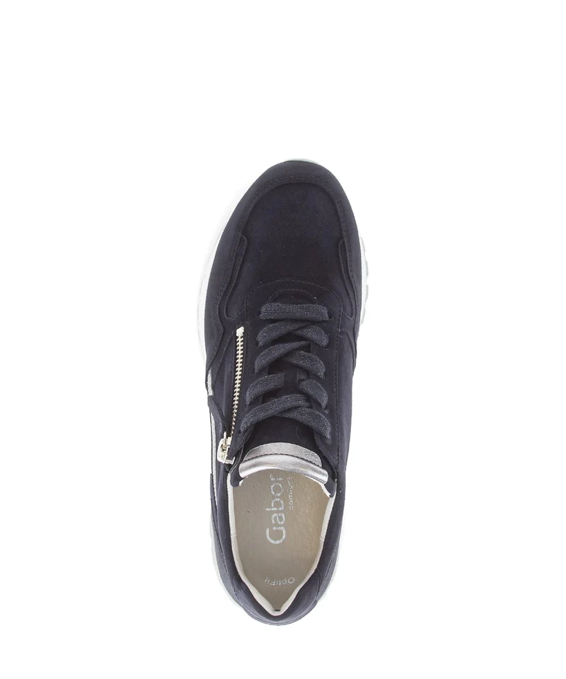 Baskets bleu marine en nubuck