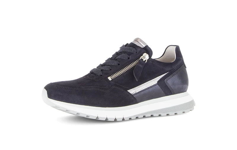 Baskets bleu marine en nubuck