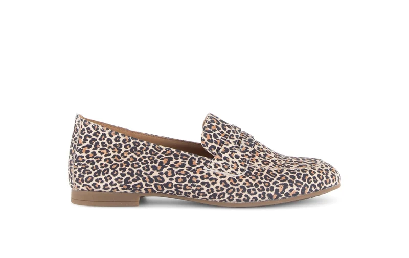 Mocassin léopard en nubuck