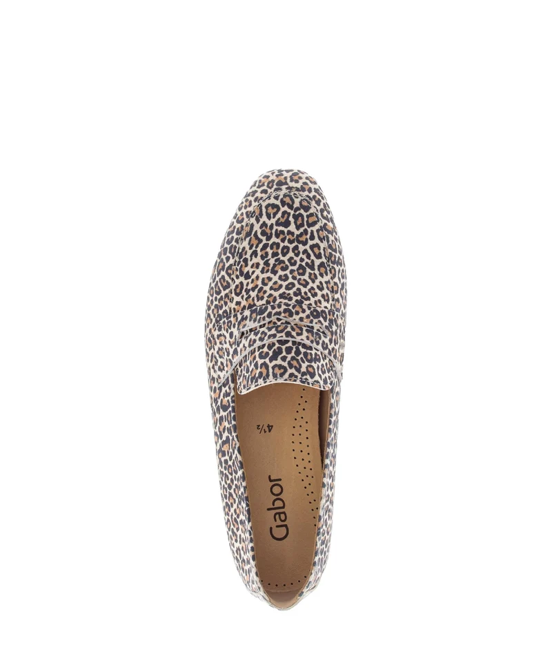 Mocassin léopard en nubuck