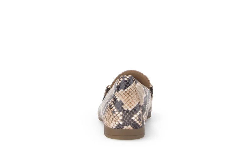 Mocassin léopard en cuir