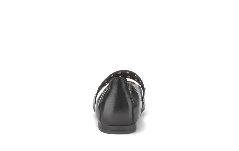 Ballerines noires en cuir