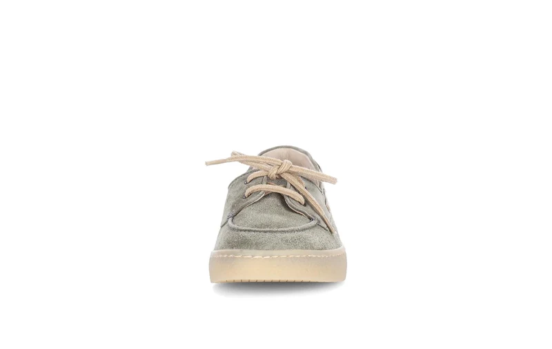 Baskets grises en cuir
