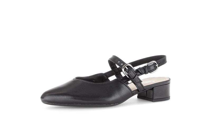 Brides arrière noires en cuir