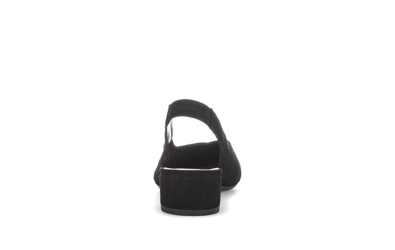 Escarpins Brides arrière noires en Nubuck
