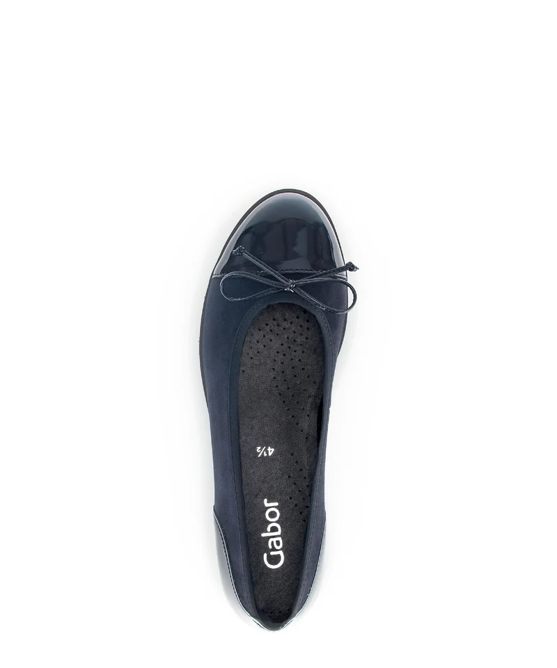 Ballerines bleues en cuir