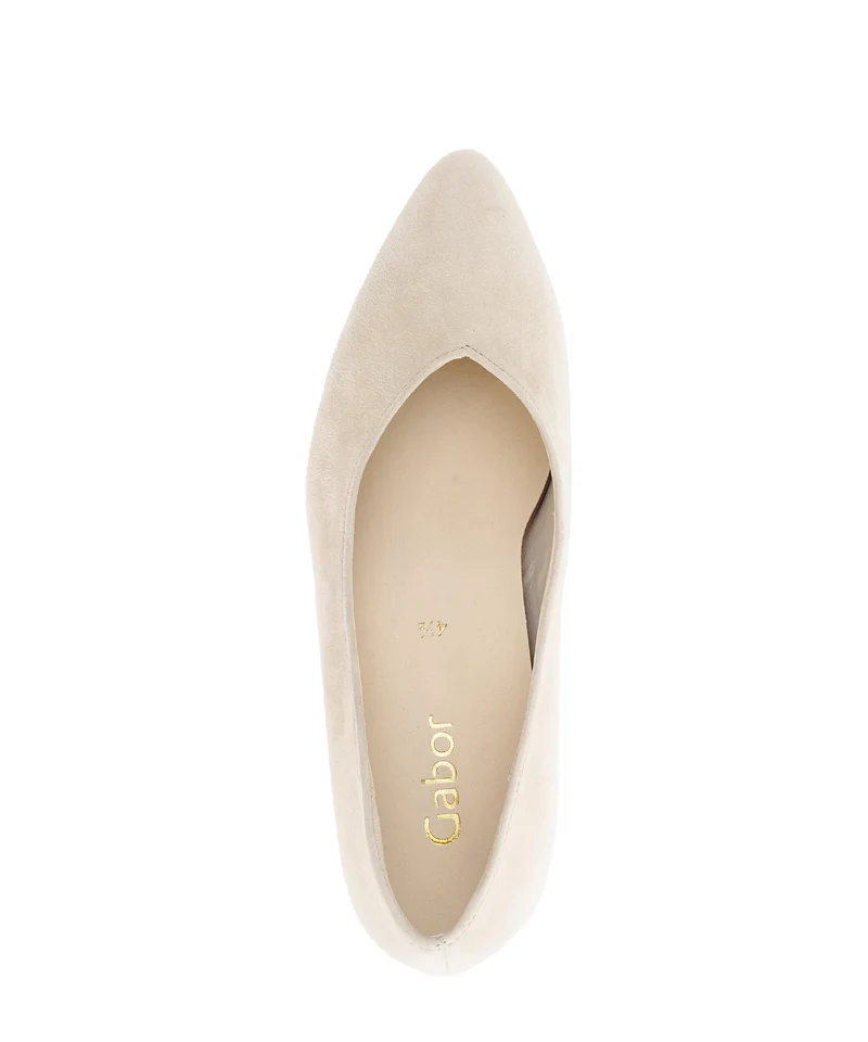 Escarpins beiges en nubuck