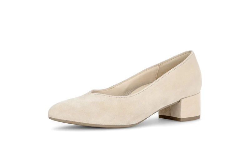 Escarpins beiges en nubuck