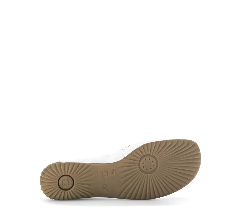 Mocassins blancs en cuir