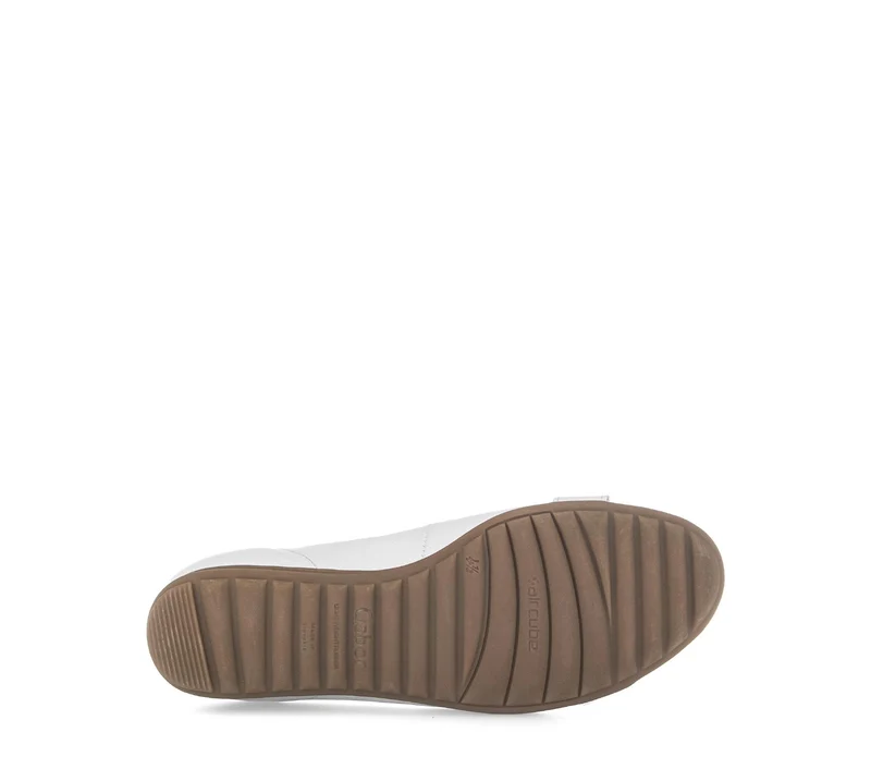Ballerines blanches en cuir