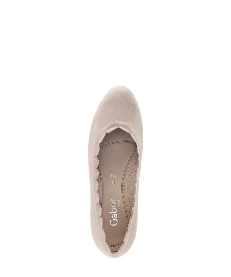 Escarpins beiges en nubuck irisé
