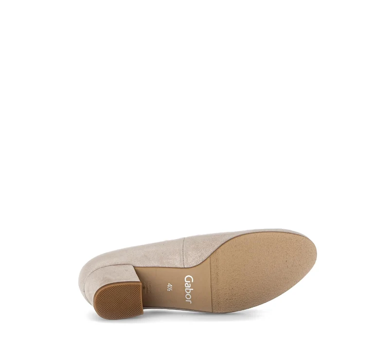 Escarpins beiges en nubuck irisé