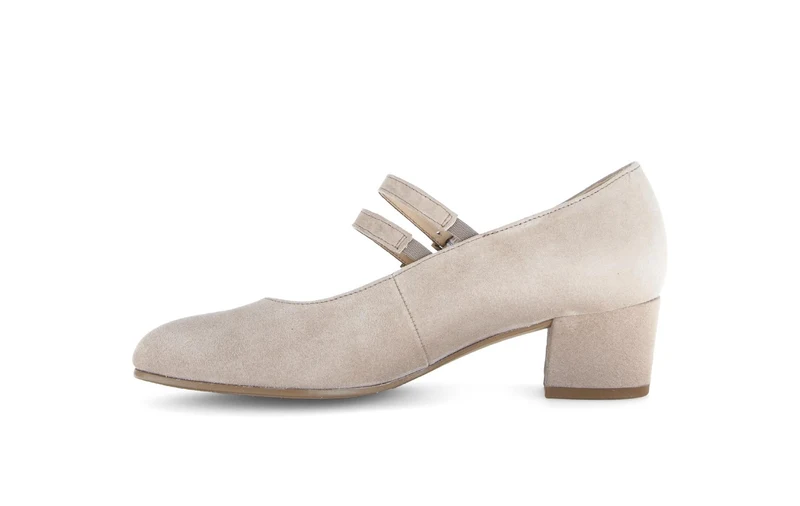 Escarpins beige en nubuck