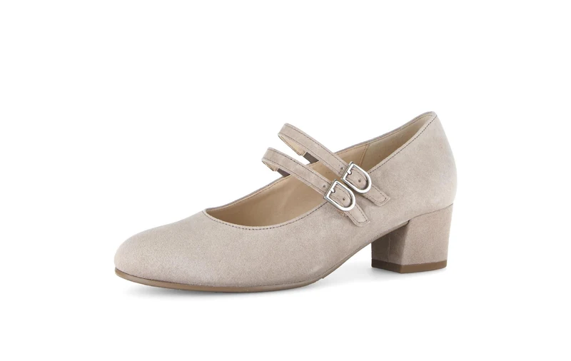 Escarpins beige en nubuck