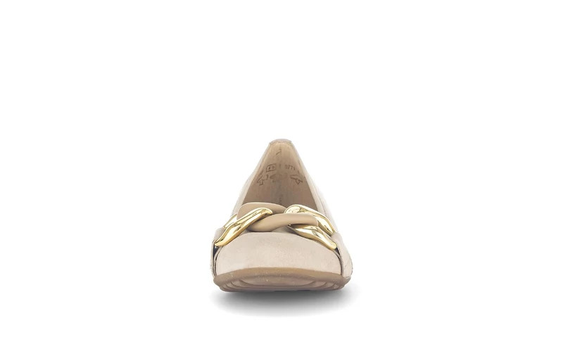Ballerines beiges en nubuck