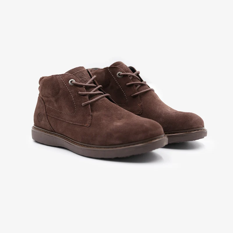 Boots en cuir Arizona marron chocolat