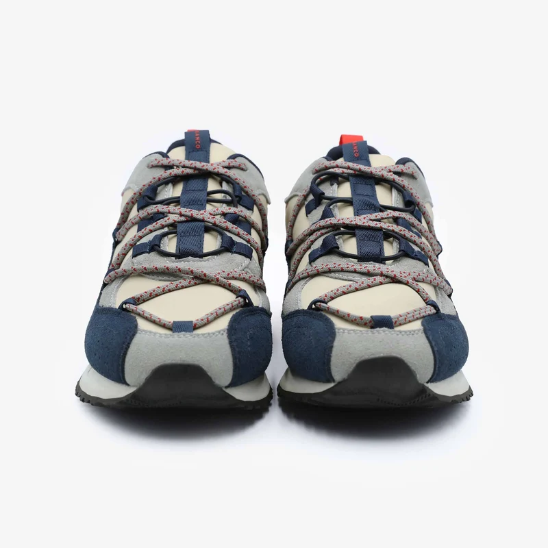 Sneakers Appolo bleu marine gris et rouge