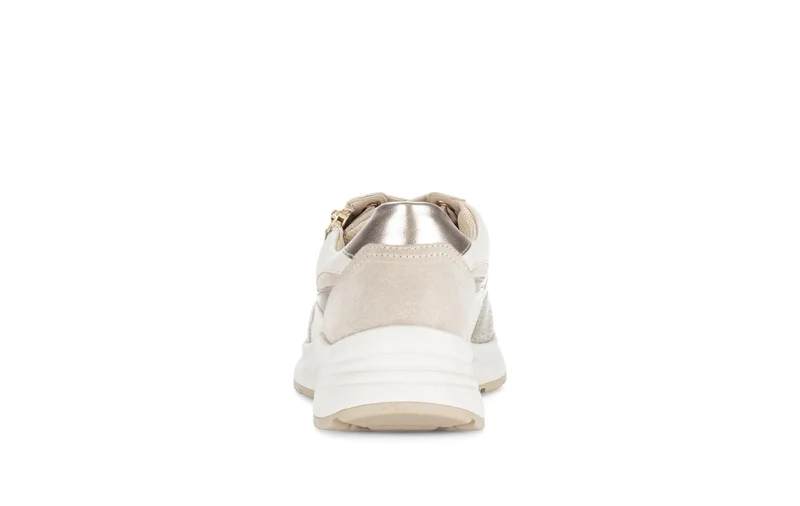 Baskets beiges en cuir (adaptée Hallux Valgus)