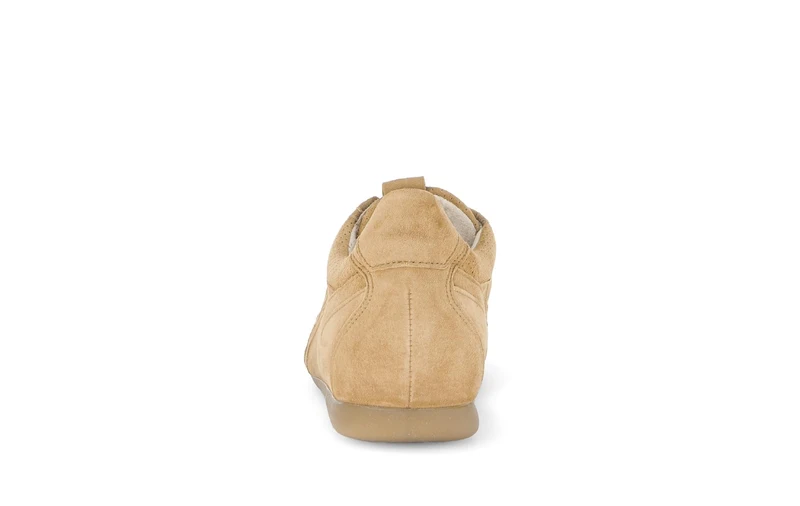 Baskets beige en cuir