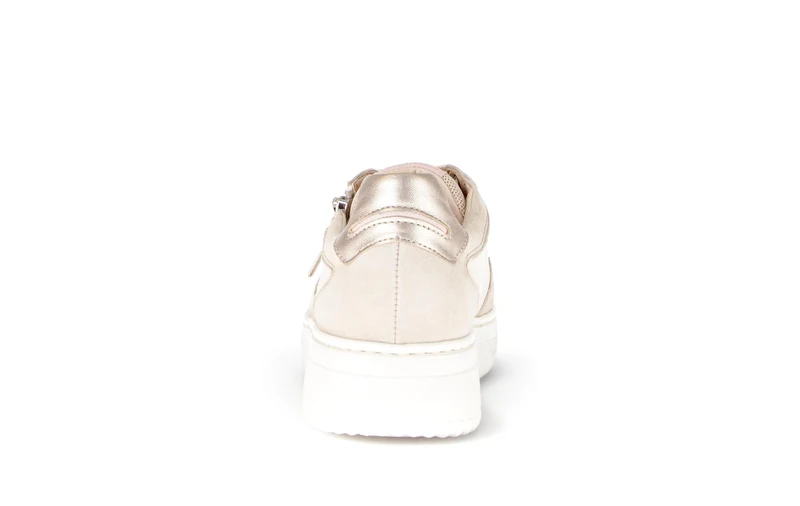 Baskets rose pâle en cuir (adaptées Hallux Valgus)