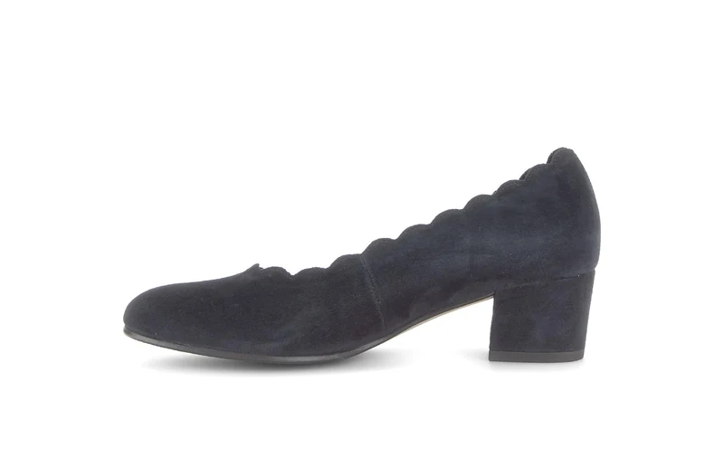 Escarpins bleus en nubuck