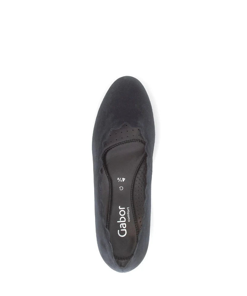 Escarpins bleus en nubuck