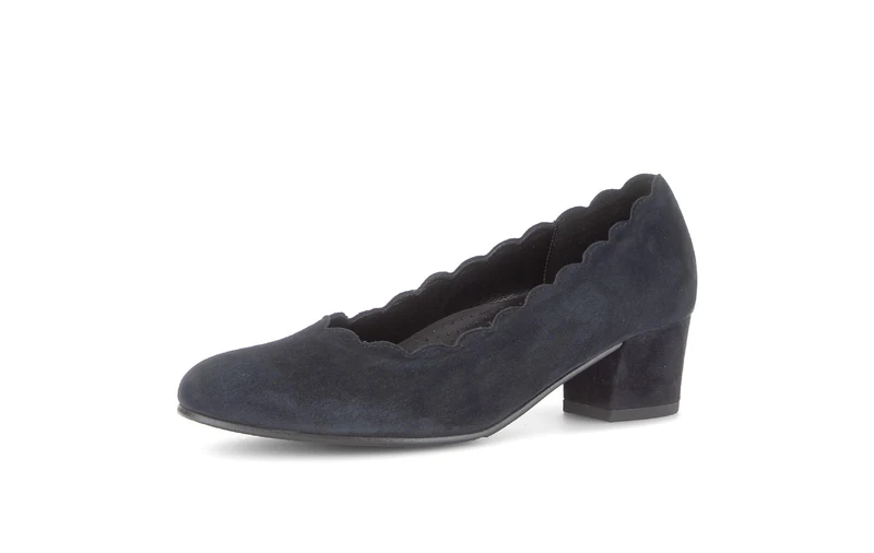 Escarpins bleus en nubuck