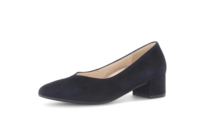Escarpins bleus en nubuck