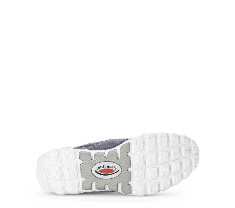 Baskets bleues ajourées en nubuck