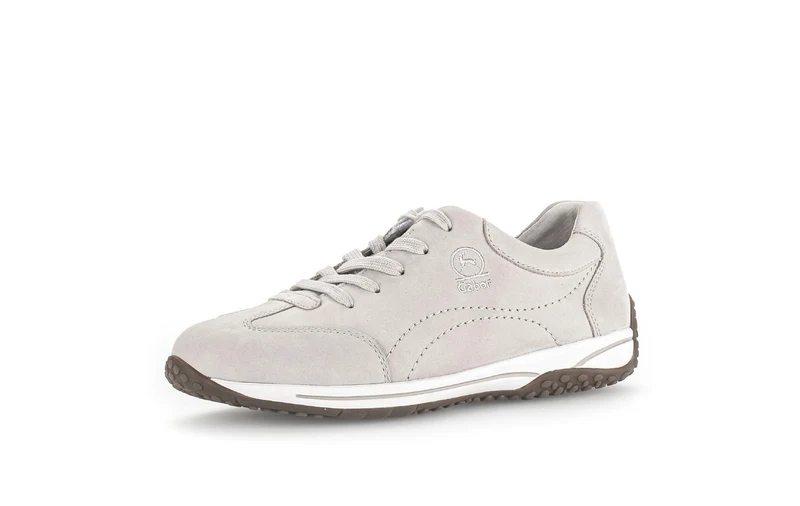 Baskets grises en cuir