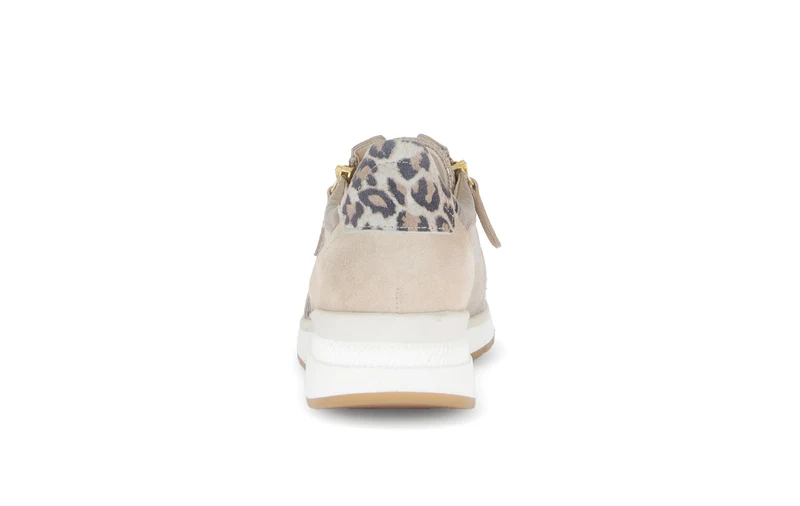 Baskets beiges en nubuck (adaptées Hallux Valgus)