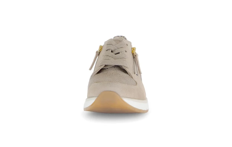 Baskets beiges en nubuck (adaptées Hallux Valgus)