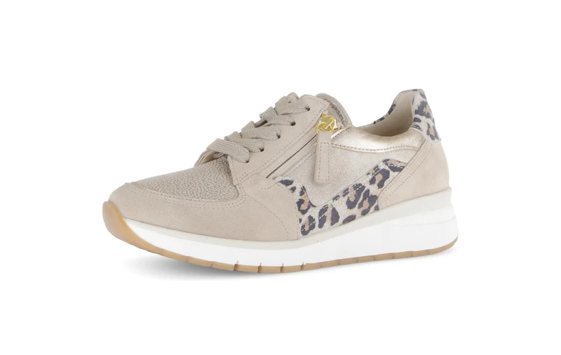 Baskets beiges en nubuck (adaptées Hallux Valgus)
