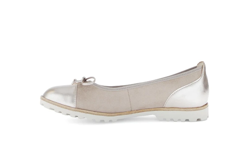 Ballerines beiges en nubuck
