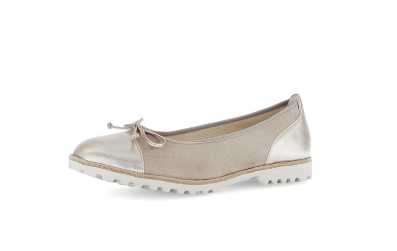 Ballerines beiges en nubuck
