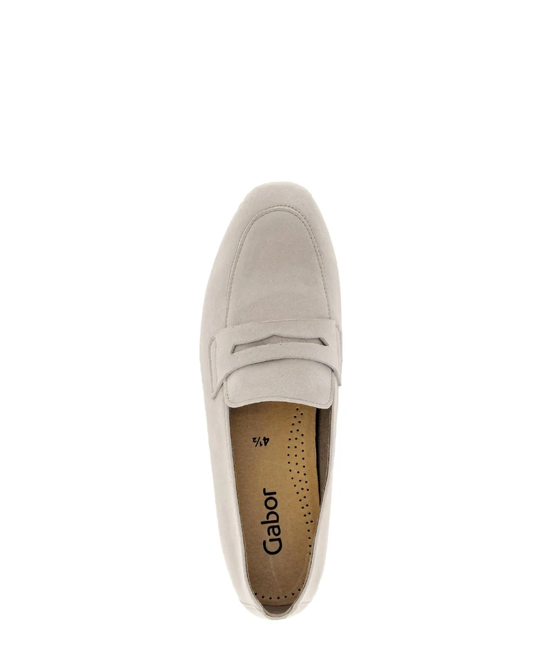 Mocassins beige en nubuck