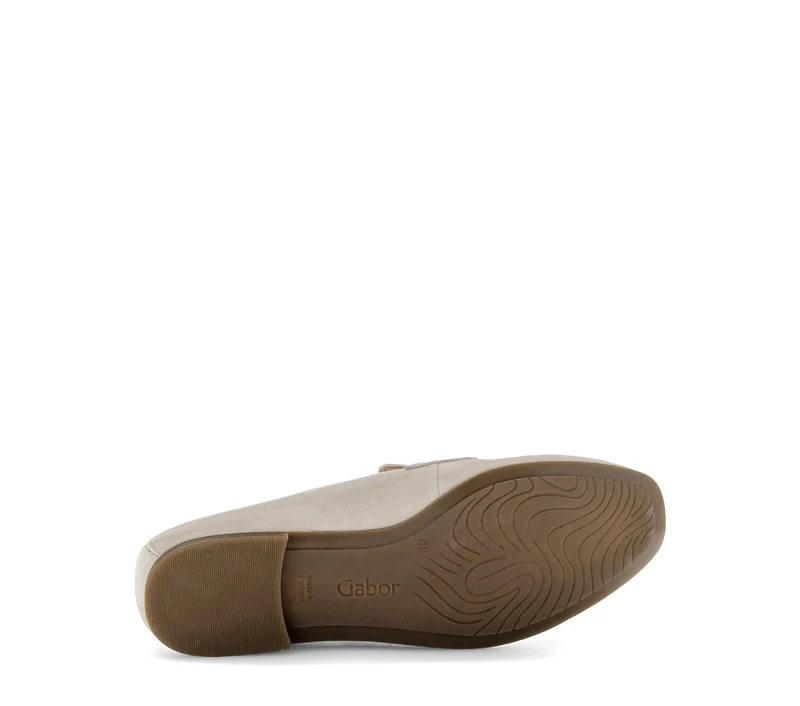 Mocassins beige en nubuck