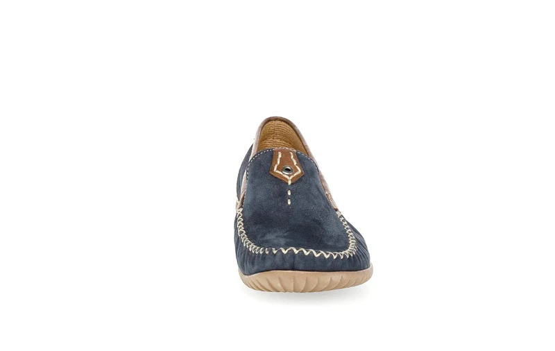 Mocassins bleu marine en nubuck