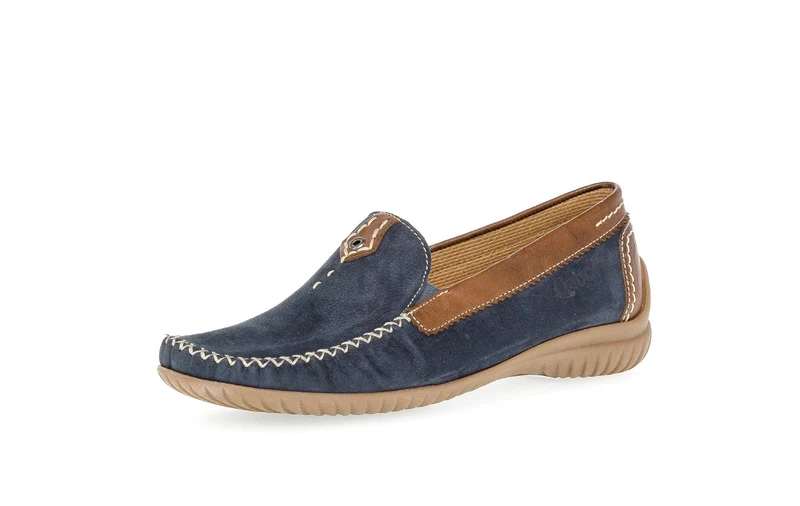 Mocassins bleu marine en nubuck