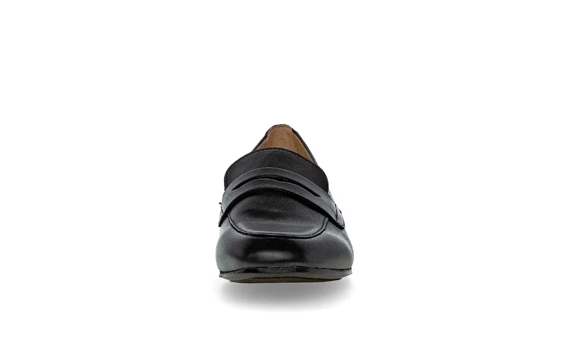 Mocassins noirs en cuir