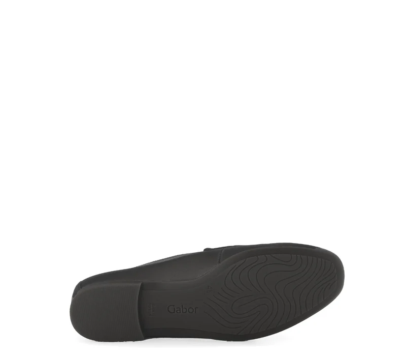 Mocassins noirs en cuir