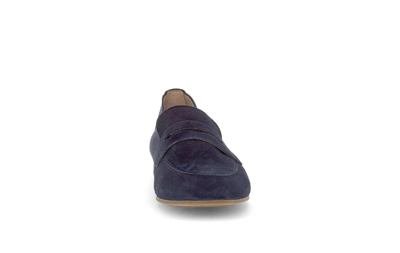 Mocassins bleus en nubuck