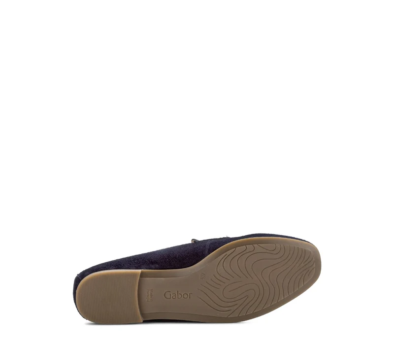 Mocassins bleus en nubuck