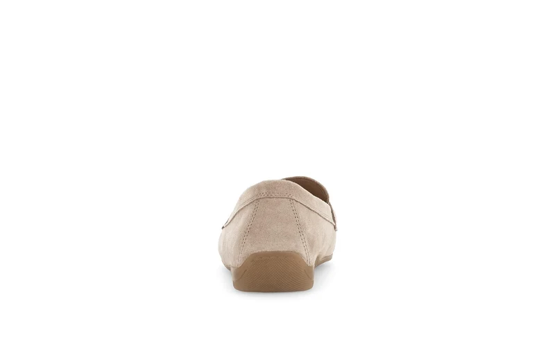 Mocassins beiges en nubuck