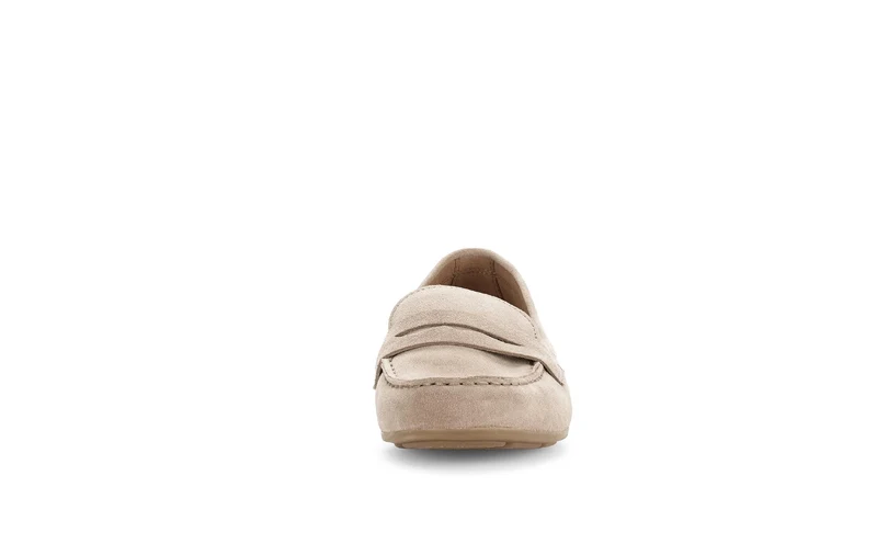 Mocassins beiges en nubuck