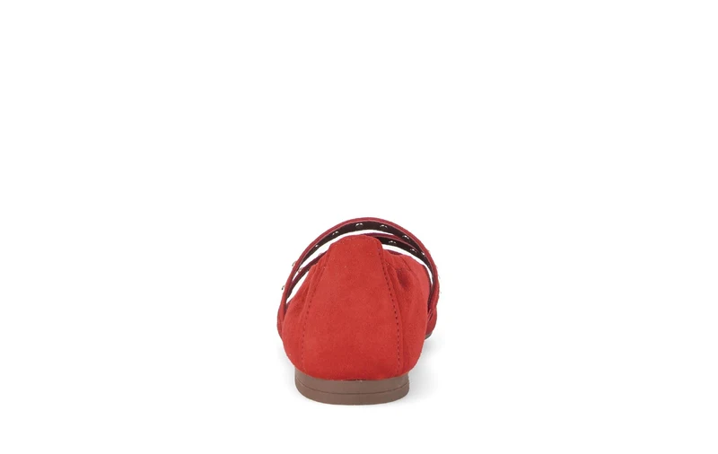 Ballerines rouges en velours