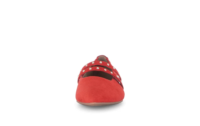Ballerines rouges en velours
