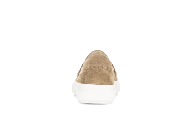 Mocassin beige en nubuck