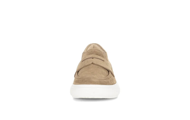 Mocassin beige en nubuck